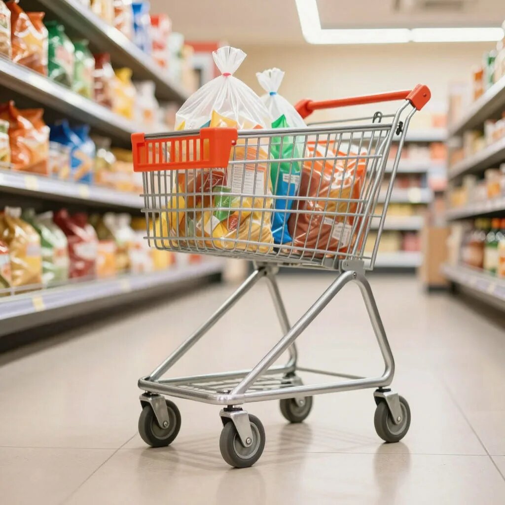 Магазин. Иллюстрация сгенерирована нейросетью