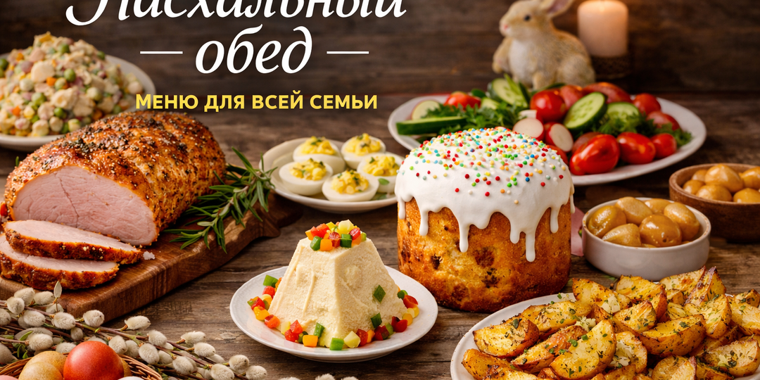 🕊️ Пасхальный обед для всей семьи: полноценное меню без перегруза