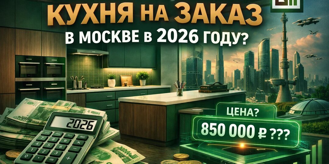 Сколько реально стоит кухня на заказ в Москве в 2026 году: разбираем по позициям