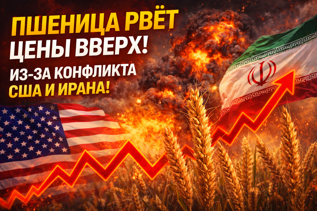 Пшеница растёт на фоне рисков срыва перемирия между США и Ираном: что происходит на рынке

