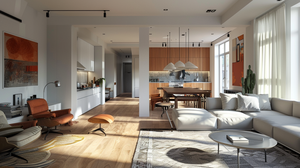 разработка дизайн проекта интерьера 2 комнатной квартиры