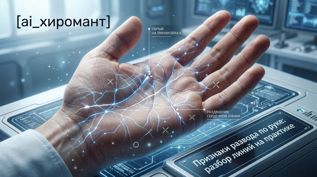    Разбор линий на руке для определения признаков развода admin