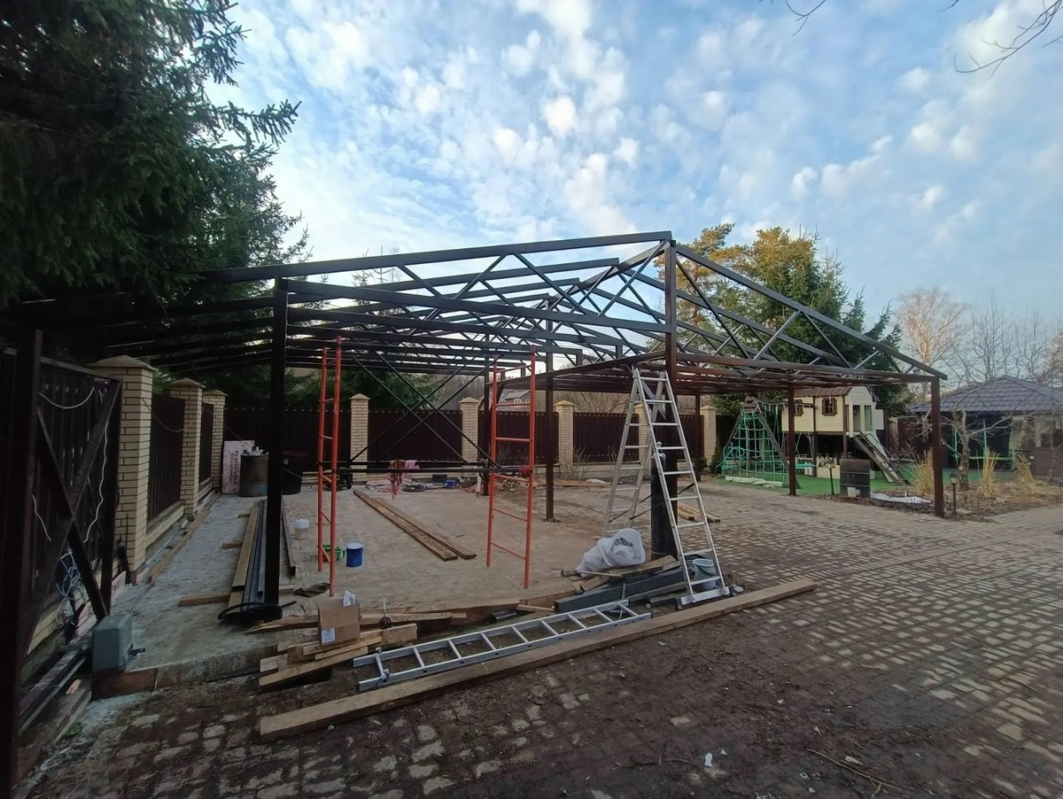 Навес из металла