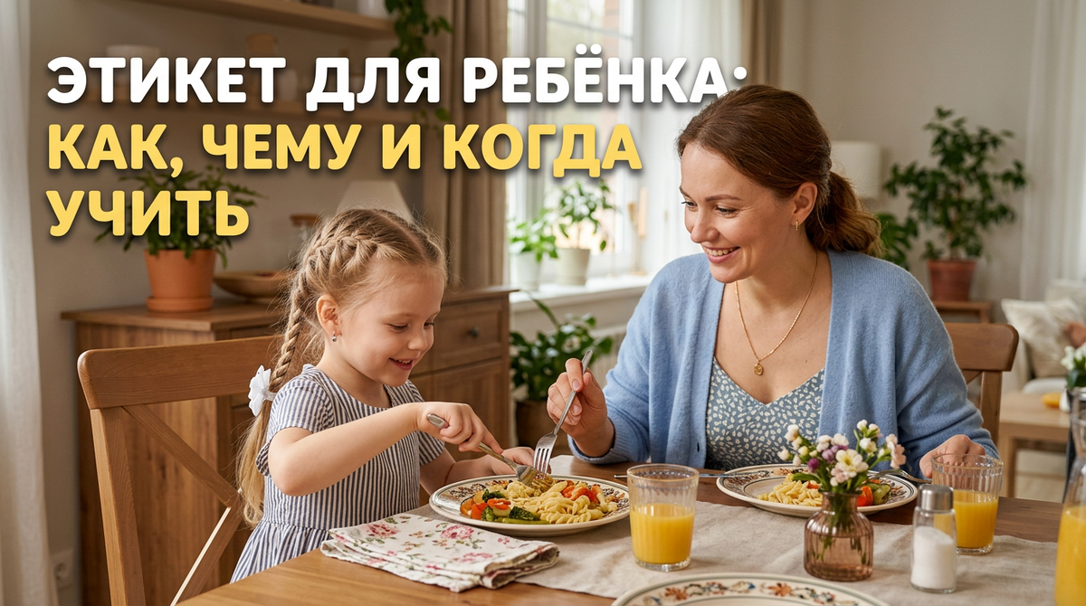 Этикет для ребёнка: 5 этапов обучения от 2 до 17 лет