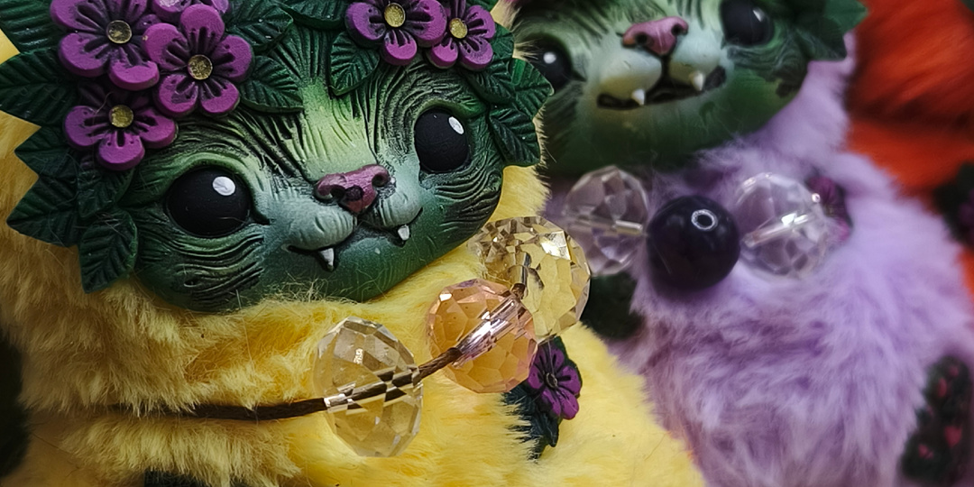 Новые колобочки с гнездом и лесные котики.