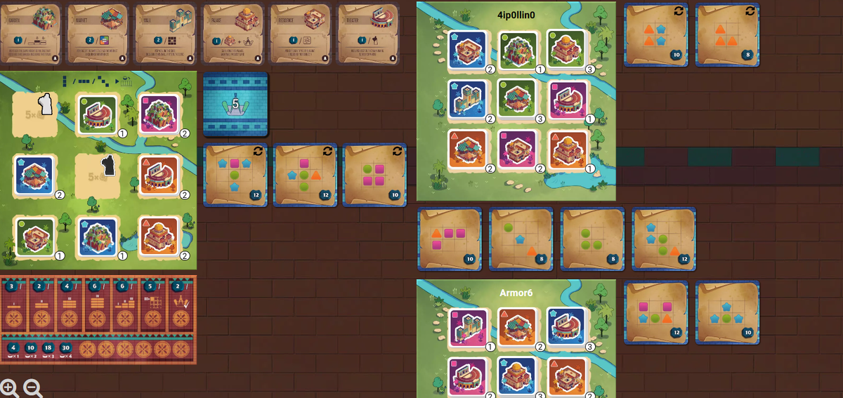 настольные игры boardgamearena bga архитекторы амитис