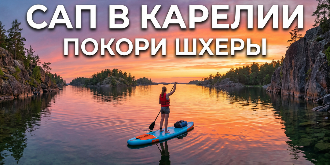 На сапборде по Ладожским шхерам: лучший водный маршрут наступающего лета