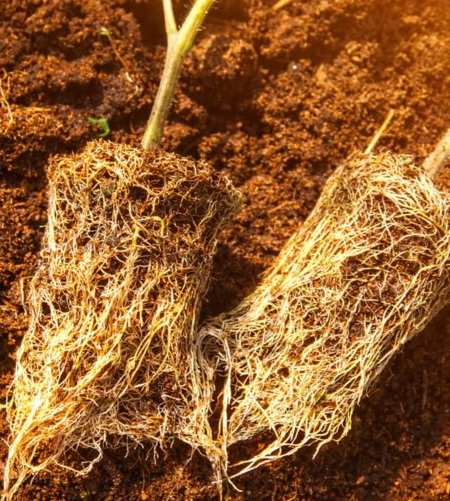 Корни сплелись из за слишком маленькой ёмкости