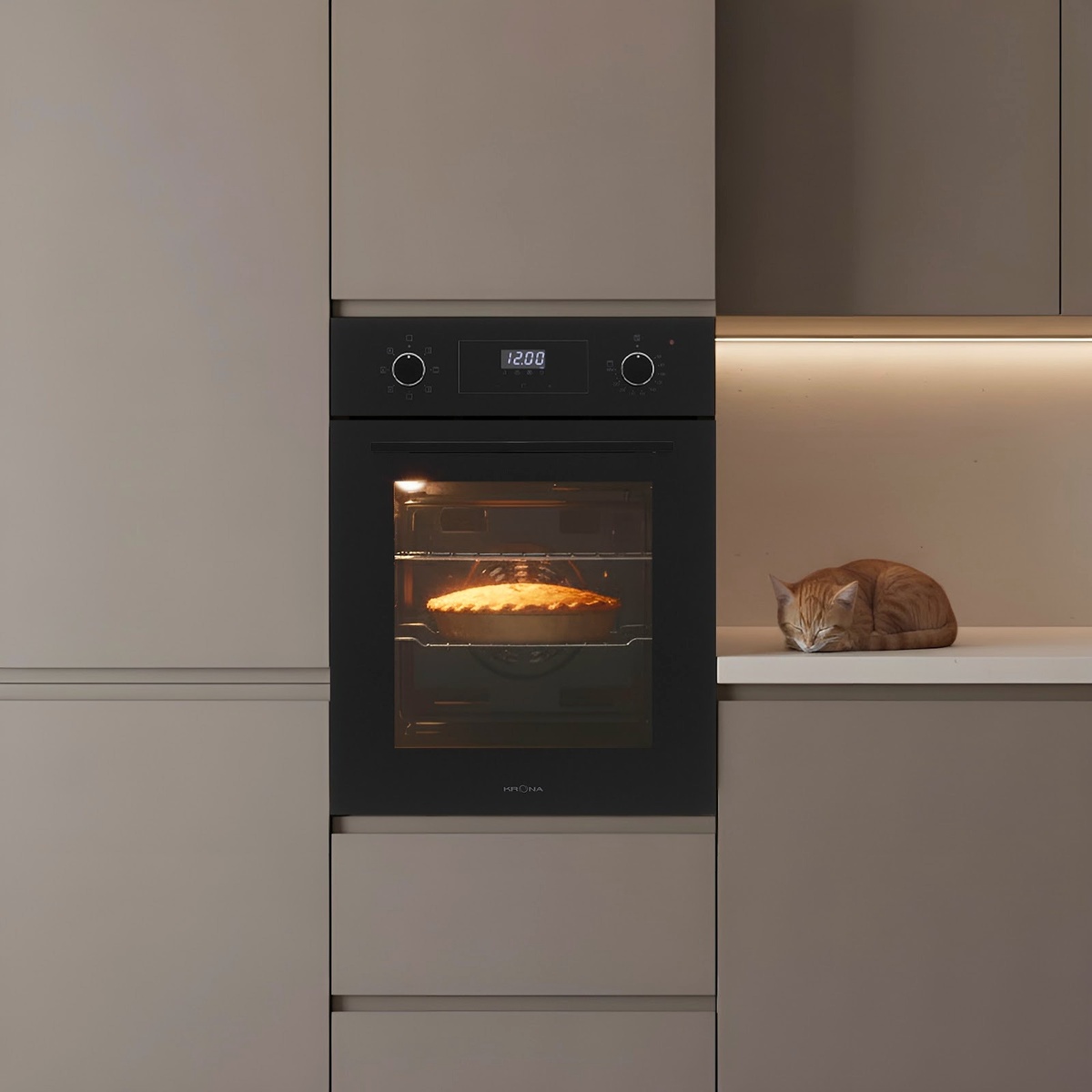 Электрический духовой шкаф KRONA RITUS 45 BL/BL G2