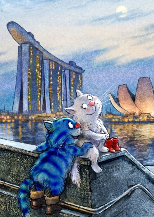 Синие коты Рины Зенюк