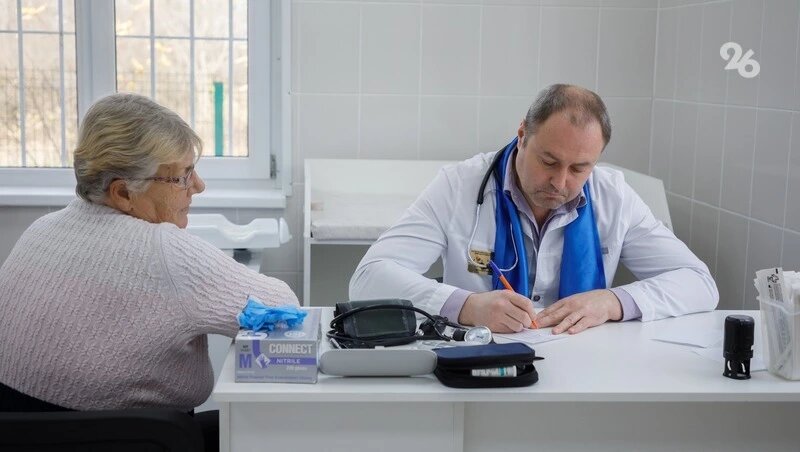    Жителей села осмотрели медики различных специализаций Фото: Дмитрий Ахмадуллин / / ИА «Победа26»