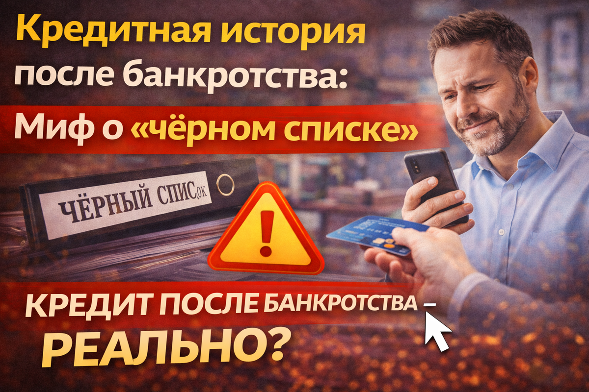 Кредитная история после банкротства: миф о «черном списке»