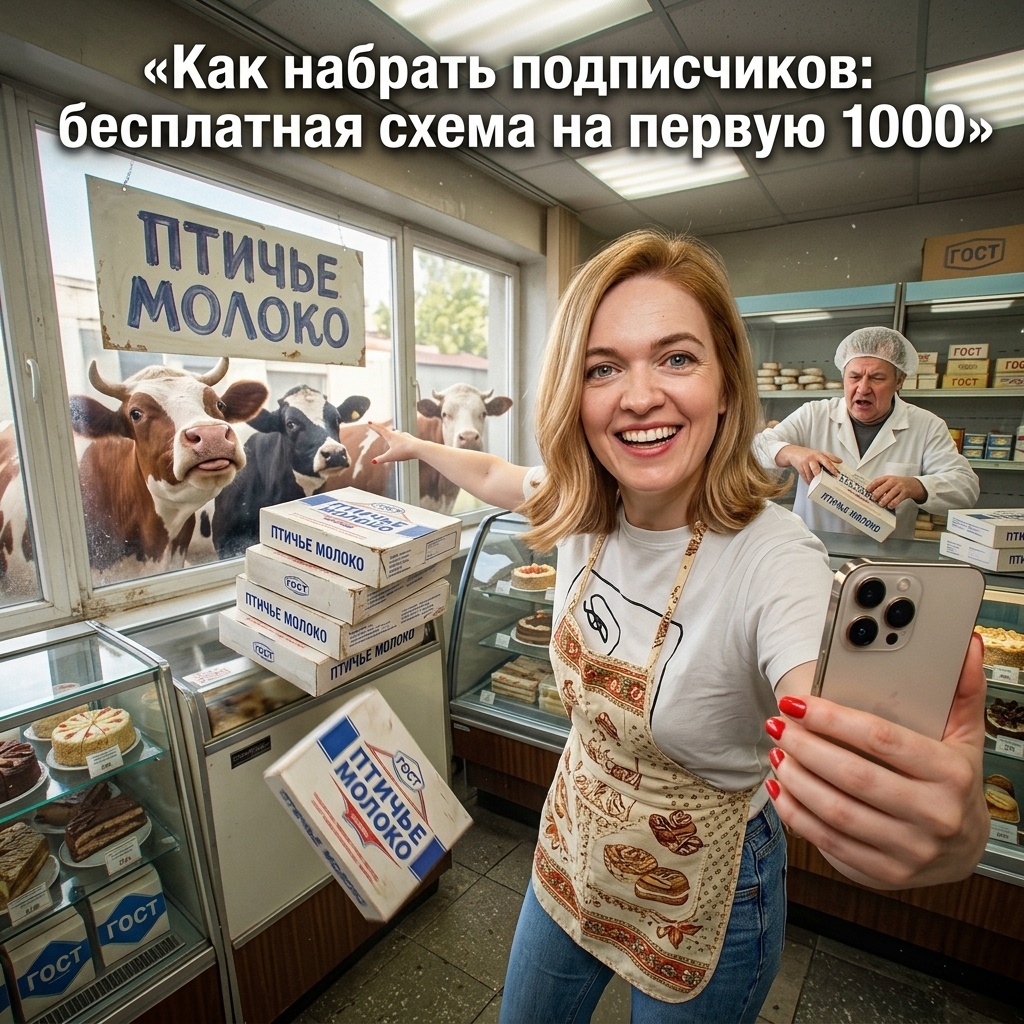    Пошаговая бесплатная схема для набора первой 1000 подписчиков admin