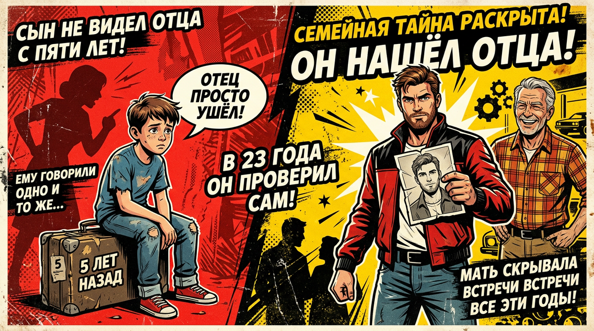 Мне говорили, что отец — предатель. В двадцать три я нашёл его и увидел пачку своих детских рисунков