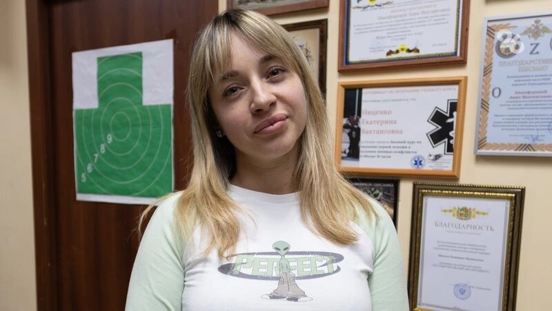    Волонтёр Екатерина Ниценко Фото: Валерия Алтухова / / ИА «Победа26»