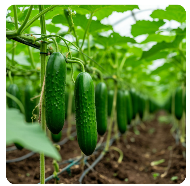 Огурцы в теплице 