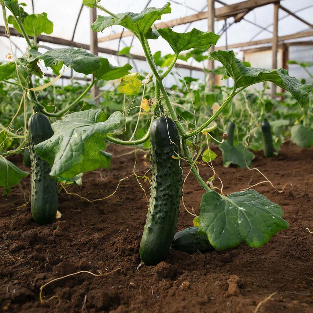 огурцы в теплице