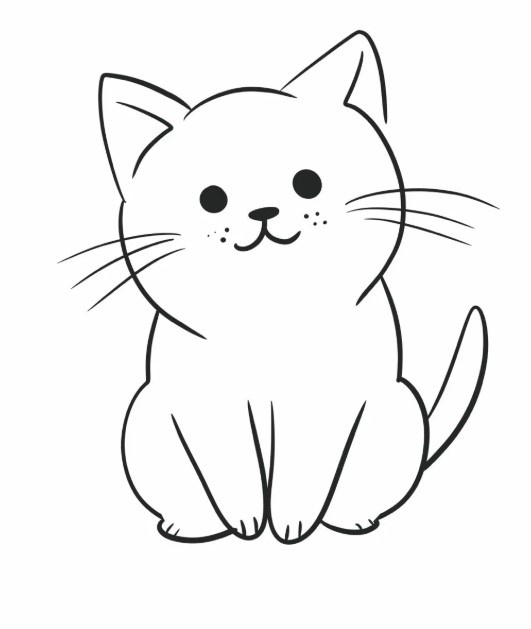 Рисунок котенка из интернета.