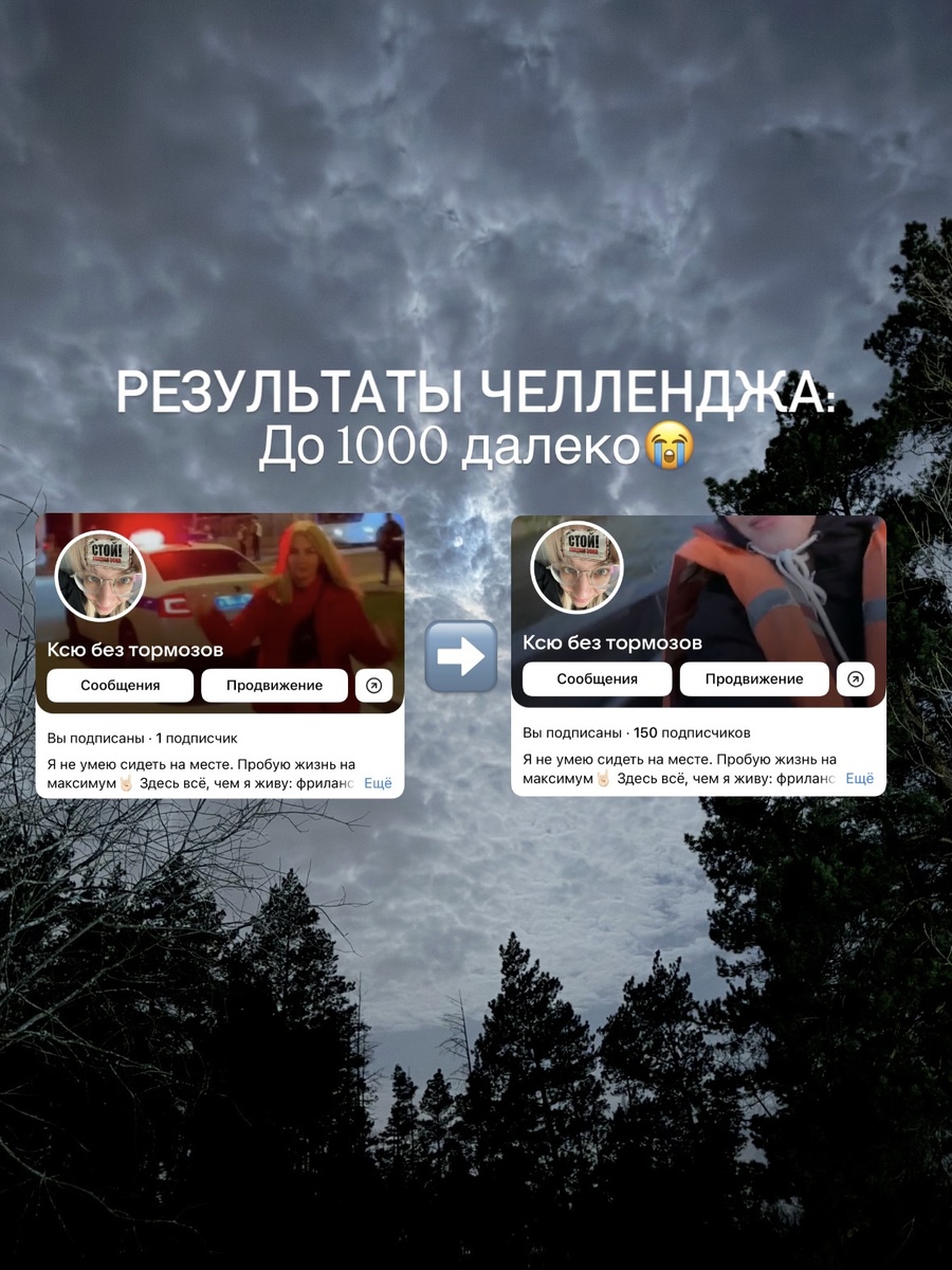 Результаты челленджа «1000 подписчиков вк за 30 дней с нуля»