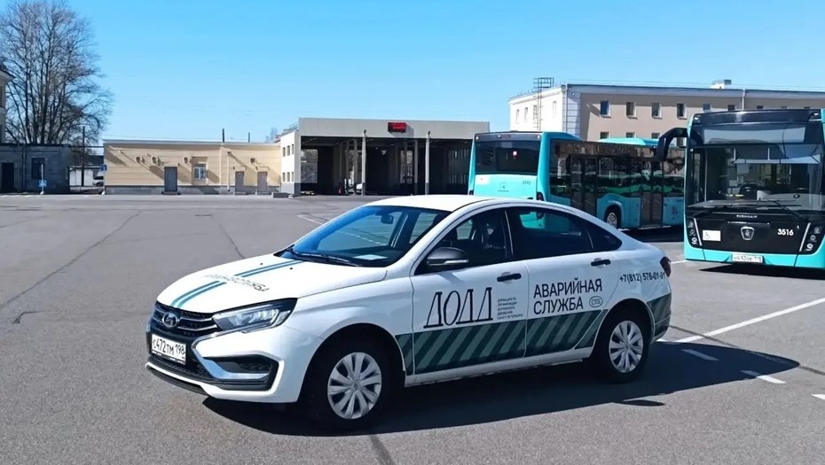    Lada Vesta "Дорожного патруля" в Петербурге Автор фото: Комитет по транспорту Петербурга