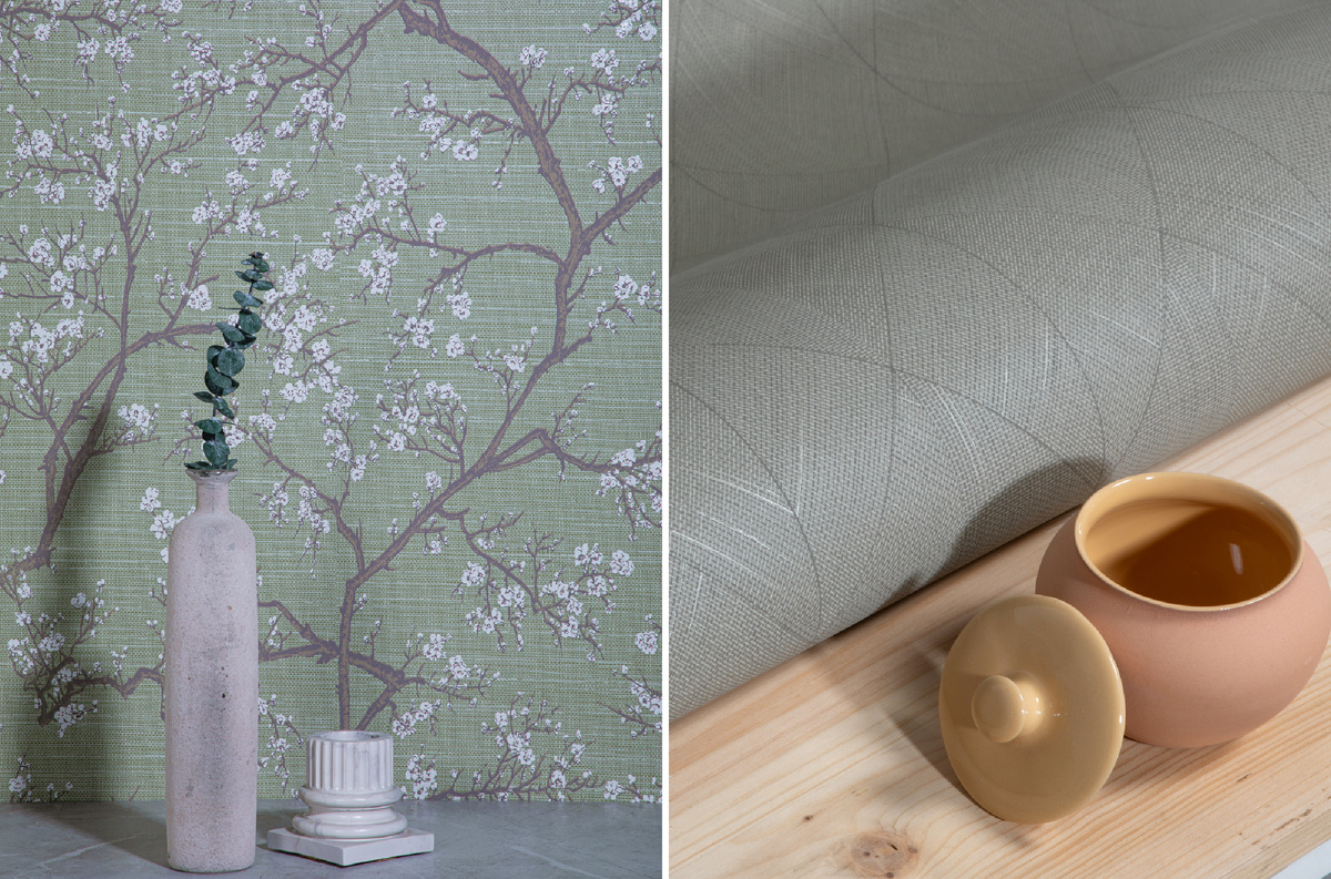 Коллекция обоев и панно в стиле джапанди Milassa «Весеннее утро»