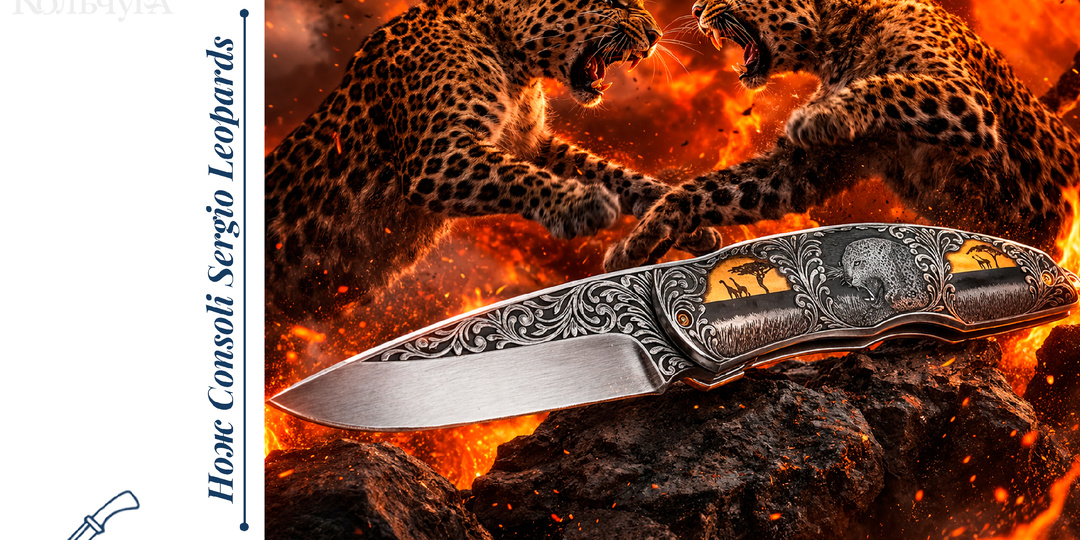 Нож Consoli Sergio Leopards