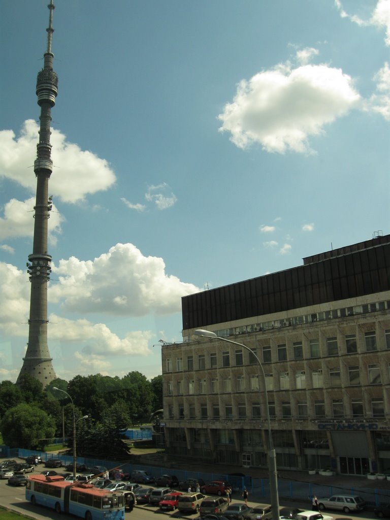 Здание телецентра по адресу Академика Королева, 19, где находилась студия Европы плюс.