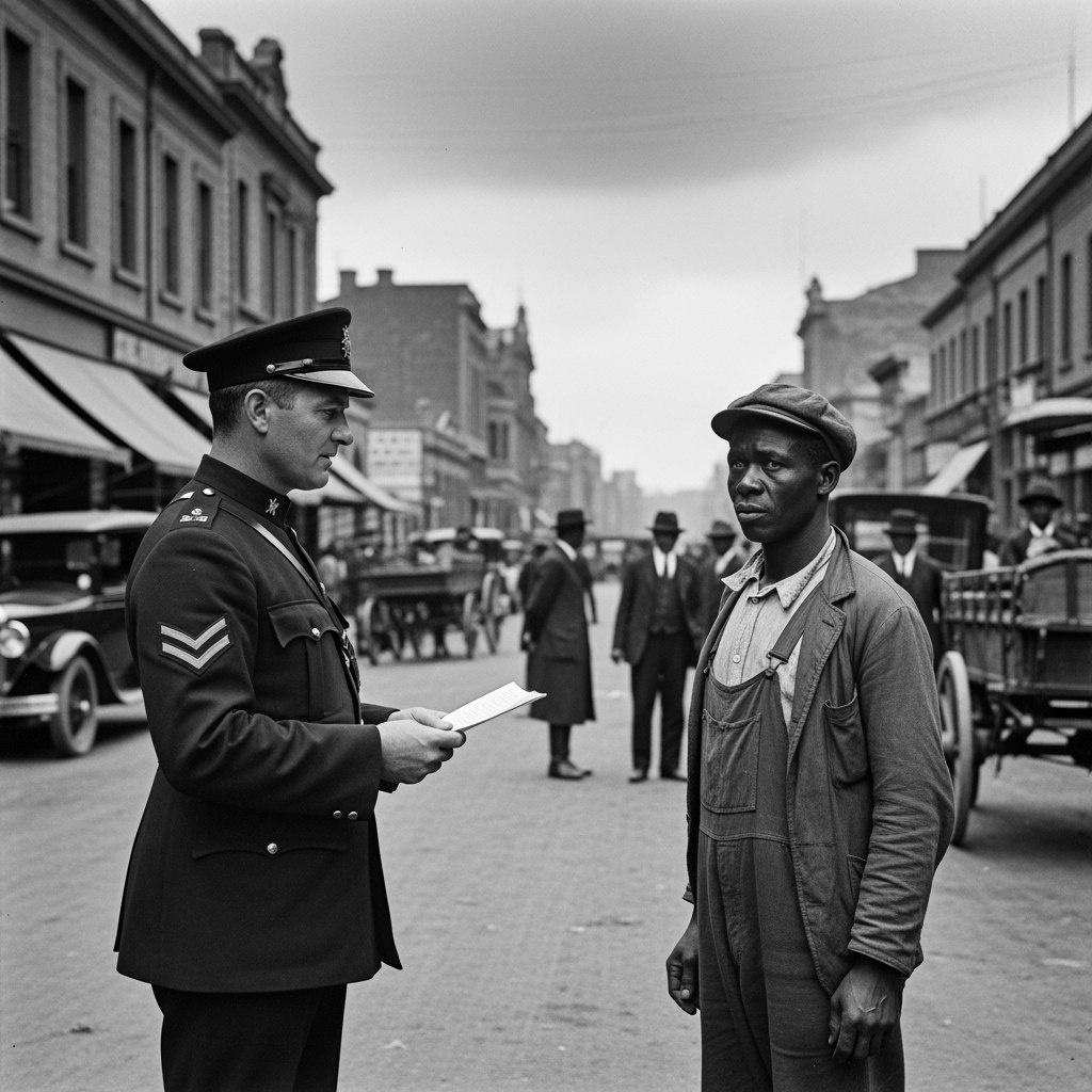 Проверка пропусков на улицах южноафриканского города