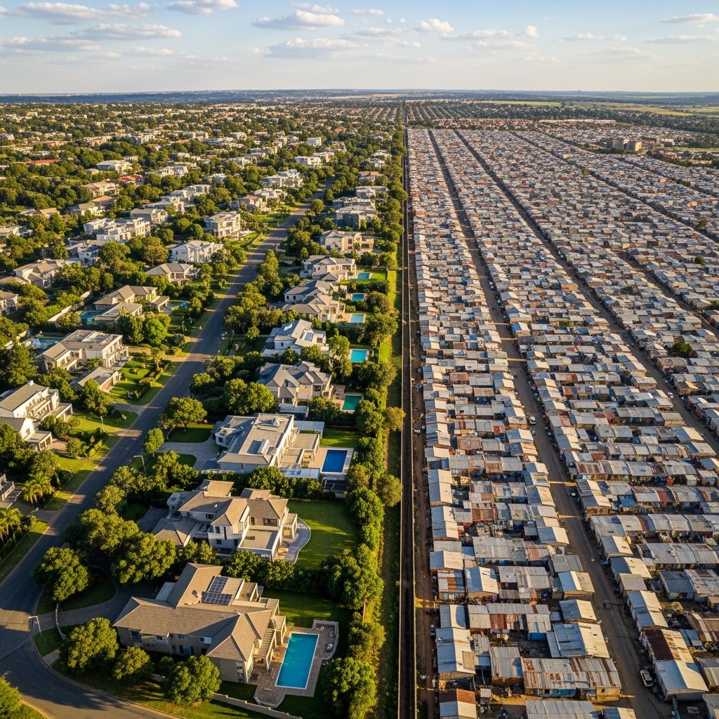 Два мира одного города. Экономика ЮАС держалась на дешевом труде, но делиться благами никто не планировал.