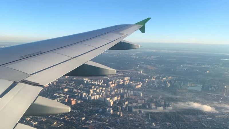     Крыло самолета S7. Кристина Тарасова