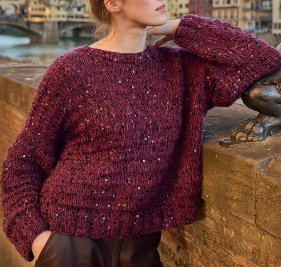 Яркий джемпер. Фото источник: коллекция Филати.