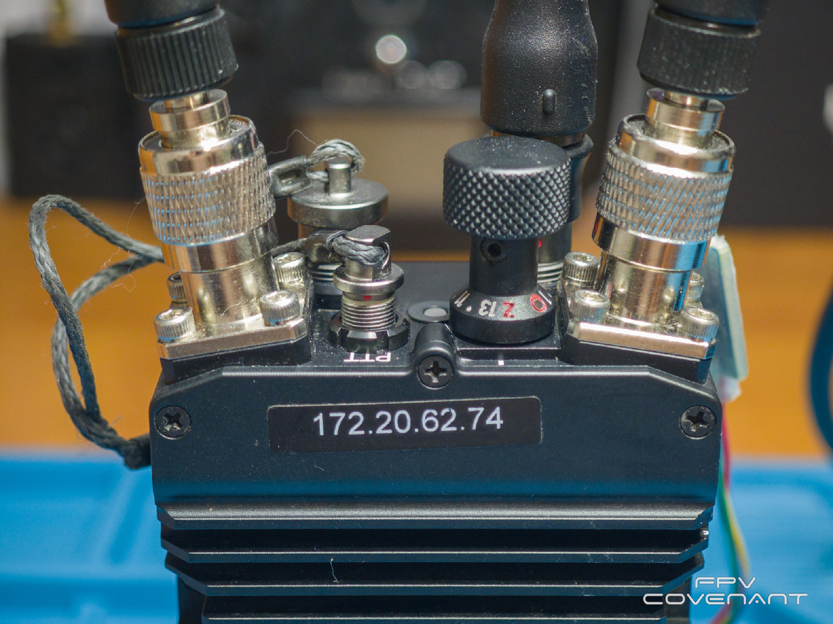 Наклейка с IP адресом нак корпусе модуля