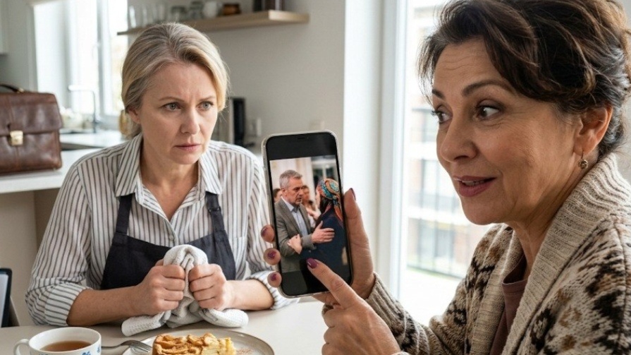 Соседка случайно показала мне фото с корпоратива мужа - там была та самая женщина