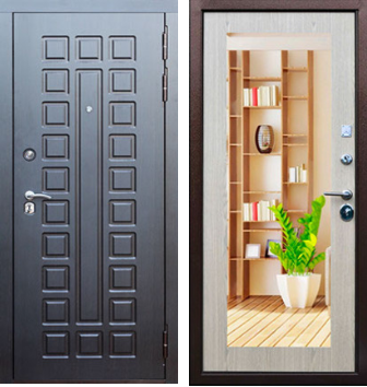 Дверь с зеркалом внутри