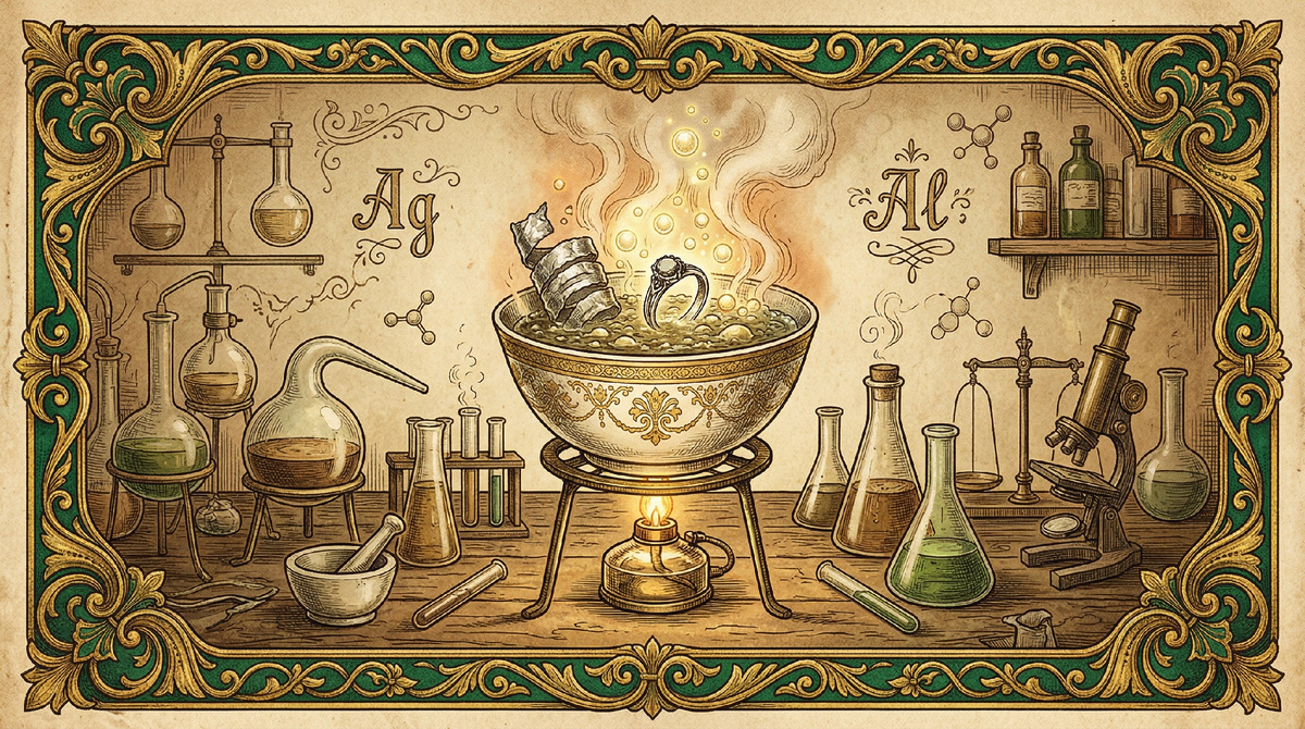 Электрохимическая баня: как алюминий и сода возвращают жизнь фамильным ценностям