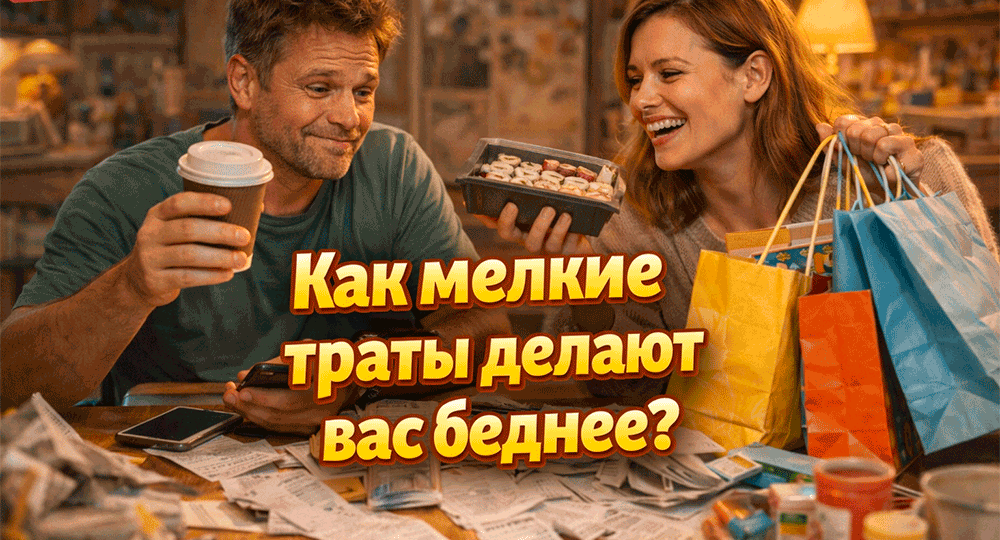 Как мелкие траты делают вас беднее, хотя кажутся ерундой – честно, с юмором и без финансового занудства
