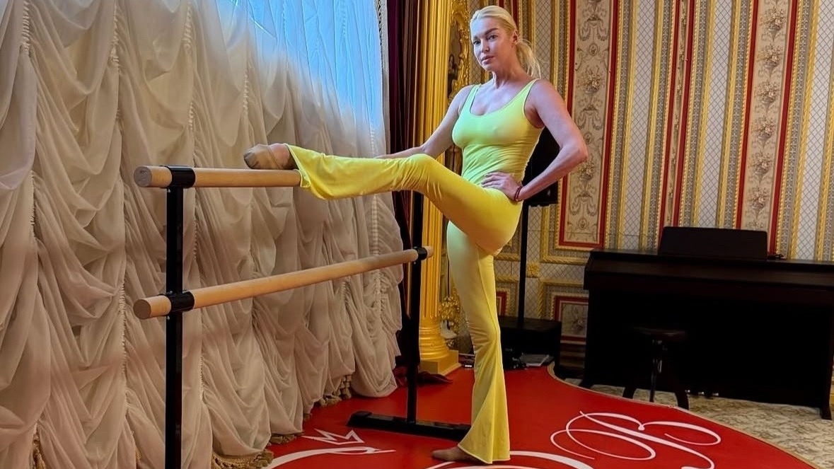 Волочкова провела первую тренировку после операции. Фото: соцсети