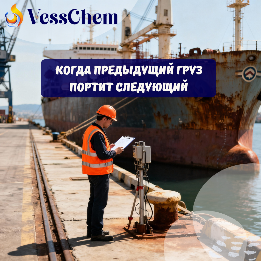 Vesschem: Мойка под смену вида груза: правила немедленного действия