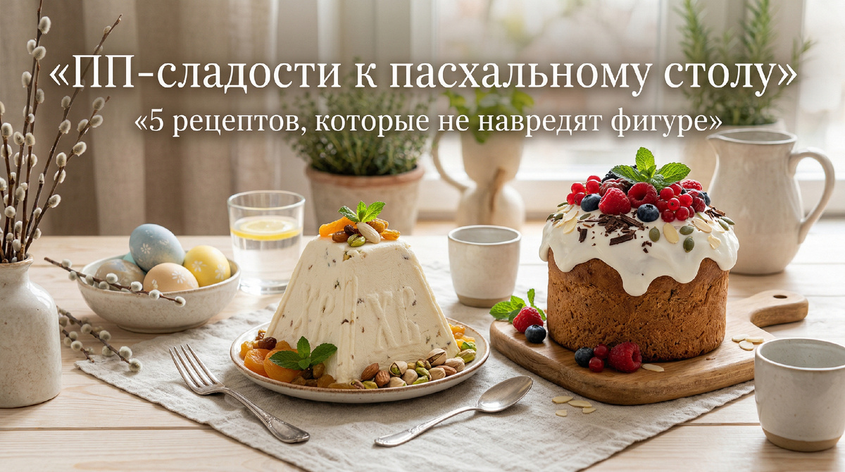 ПП-сладости к пасхальному столу: 5 рецептов, которые не навредят фигуре
