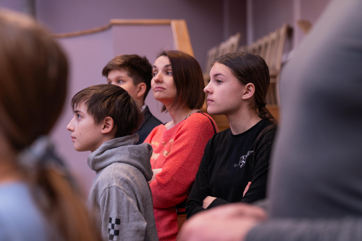 Подопечные на экскурсии в Театре Эстрады им. Аркадия Райкина