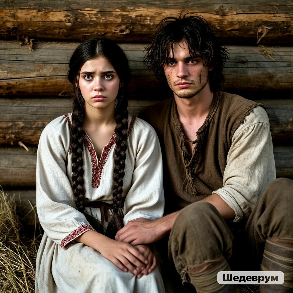 Малуша и Третьяк (создано нейросетью)