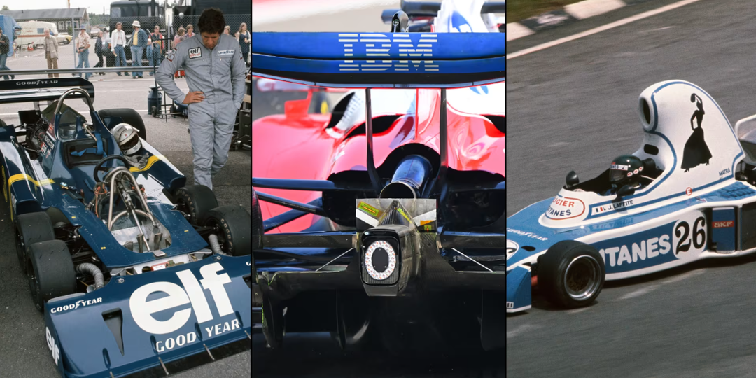 8 безумных инноваций F1: от шестиколёсных авто до крыла "Макарена“