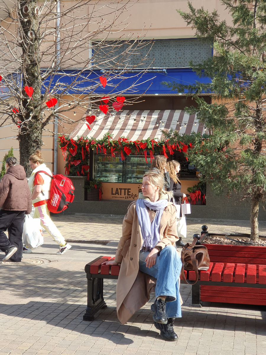 На улице Пушкина в центральном районе Симферополя