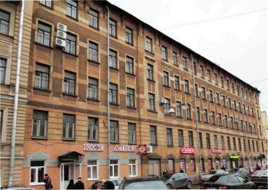    Здание на Заставской, 25 до сноса в 2013 году Автор фото: КГИОП