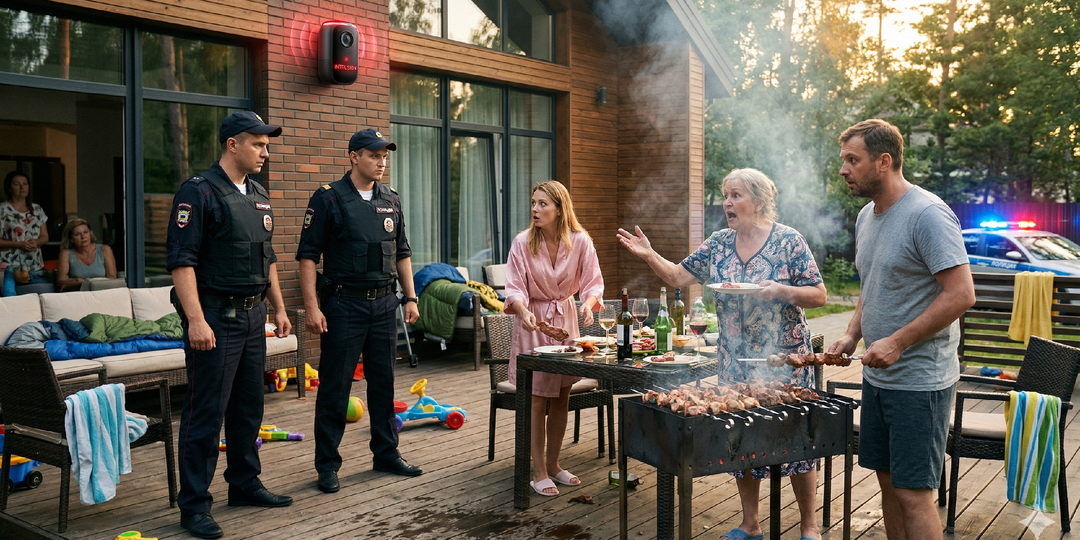 Свекровь устроила на моей даче летний лагерь для своей родни, пока умная сигнализация не вызвала наряд прямо к их шашлыкам