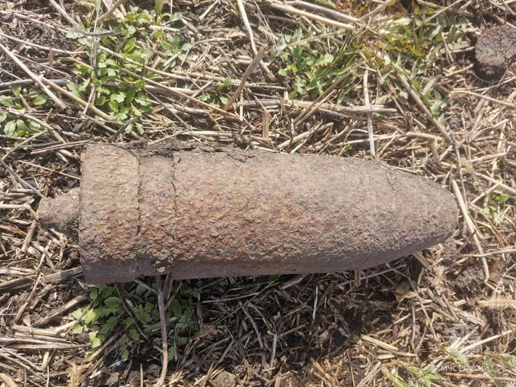     В Ивнянском округе из села Кочетовка вывезли боеприпас, фото: пресс-служба ГУ МЧС России по Белгородской области