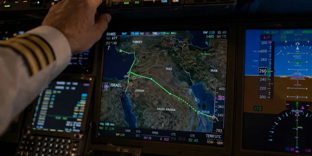 Продление ограничений на полеты над Израилем и Ираном 2026