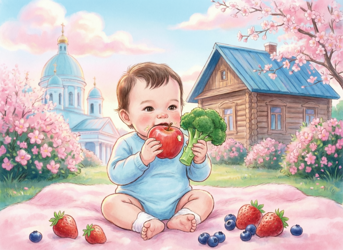 Первые овощи и фрукты малыша