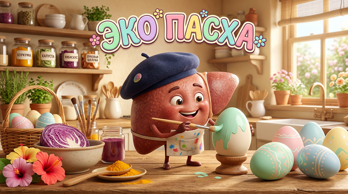 🎨 Эко-Пасха: Как покрасить яйца без химии и какой десерт можно есть даже на ночь (без вреда для талии)