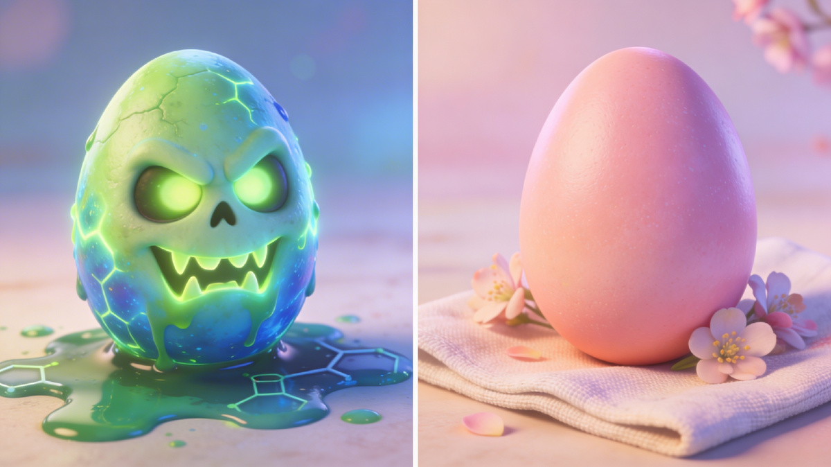 🥚 Химическая радуга или природная эстетика?